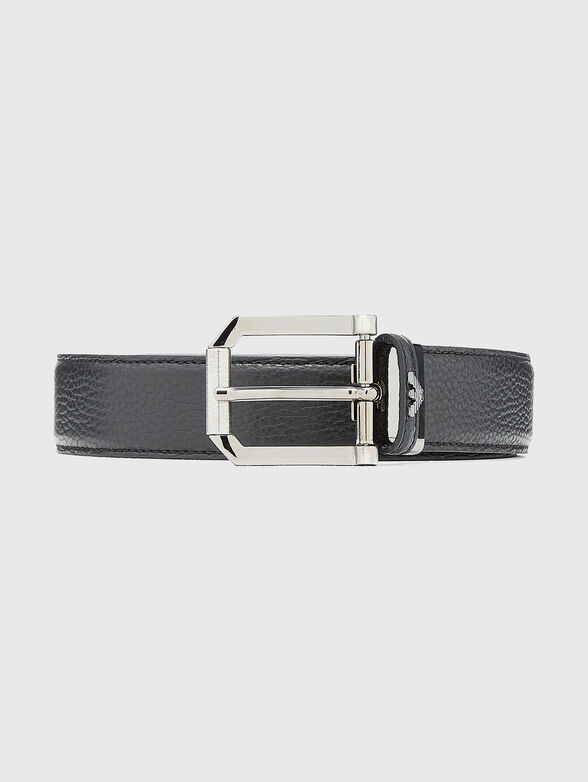 Leather belt with a textured finish - 1