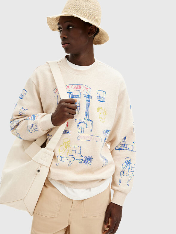 APOLO sweatshirt with art print - 4