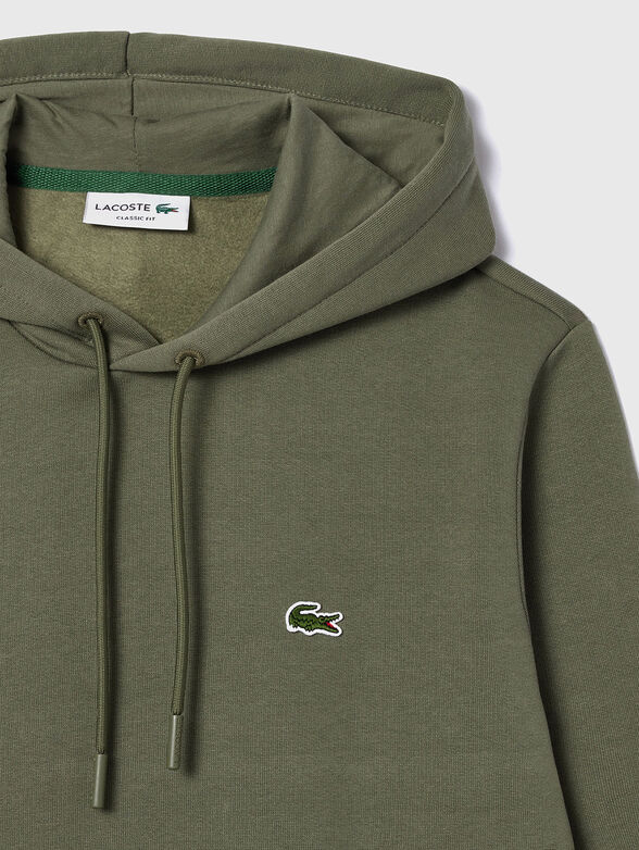Hooded sweatshirt with logo accent - 2