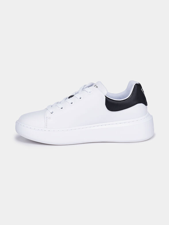 BRADLY White sneakers with contrasting heel - 5