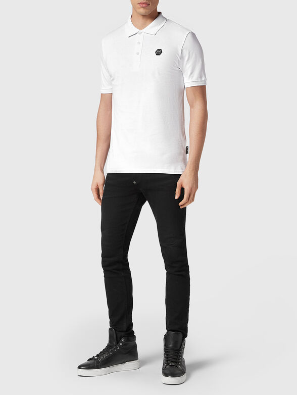 STARS black polo shirt with contrasting print - 4