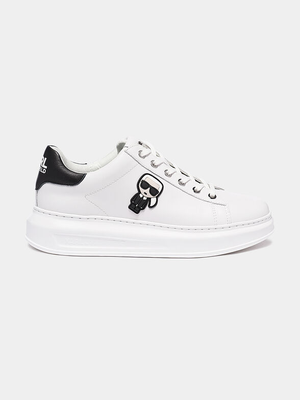 KAPRI Black sneakers with contrasting heel - 1