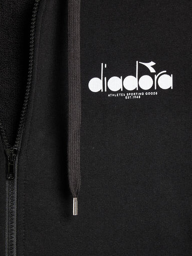 Unisex sweatshirt with hood and zip - 4