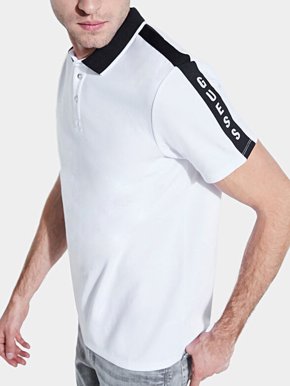 Black polo-shirt with contrasting details - 4