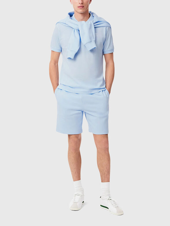 Unisex cotton polo shirt with logo embroidery - 2