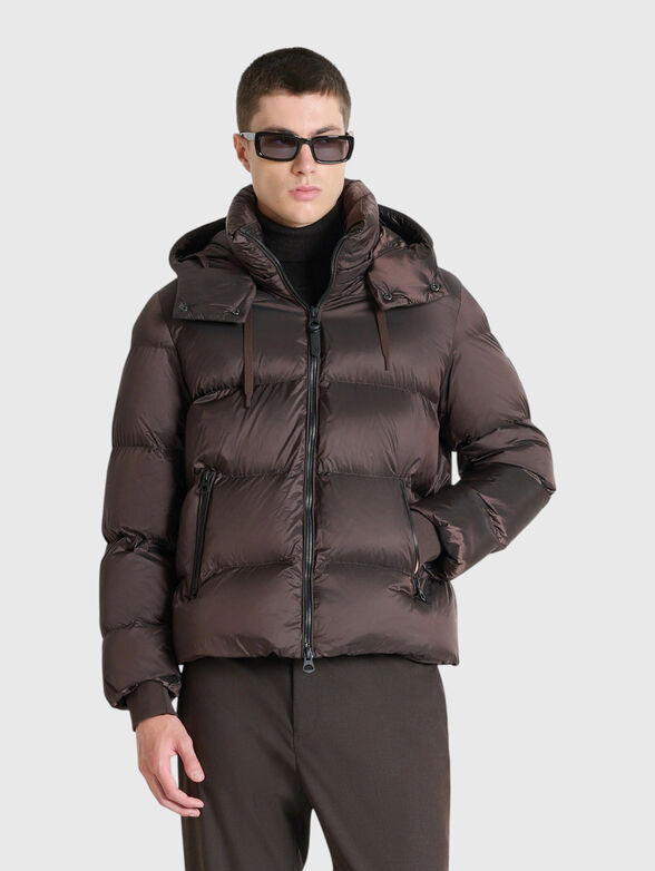 Brown jacket with rubber patch - 1