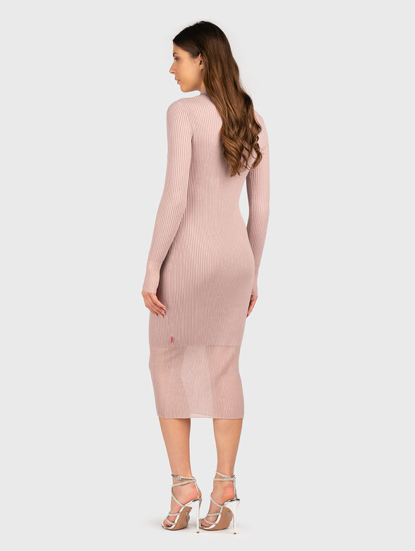 Wool dress with sheer effect - 2