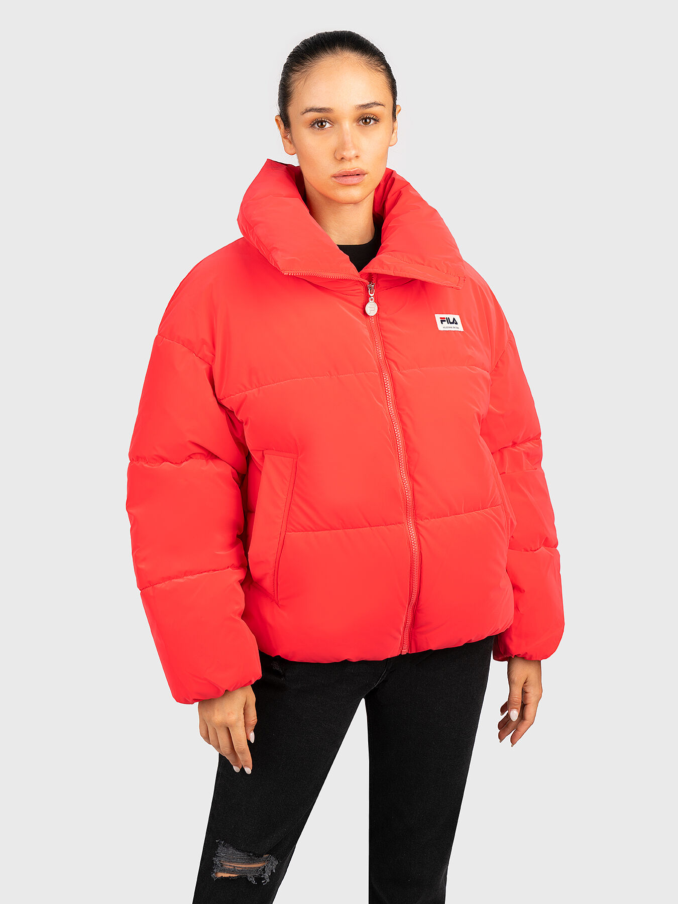 TRILJ black puff jacket brand FILA Globalbrandsstore en
