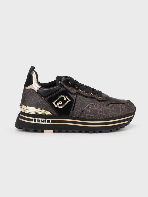 Sneakers with monogram print - 1