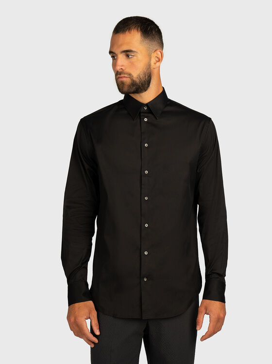 Памучна риза с дълъг ръкав - 1