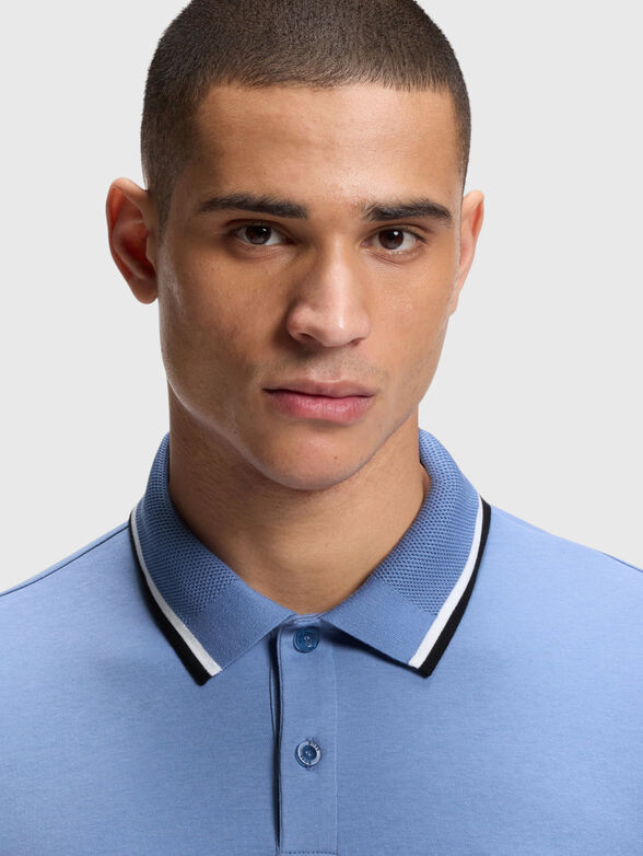 Blue polo shirt - 4