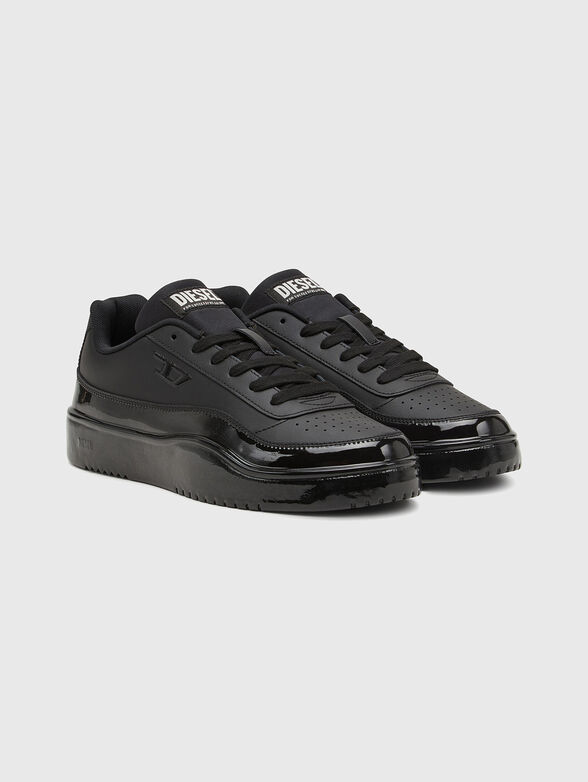  S-TRACKER-D black sport shoes with logo - 2