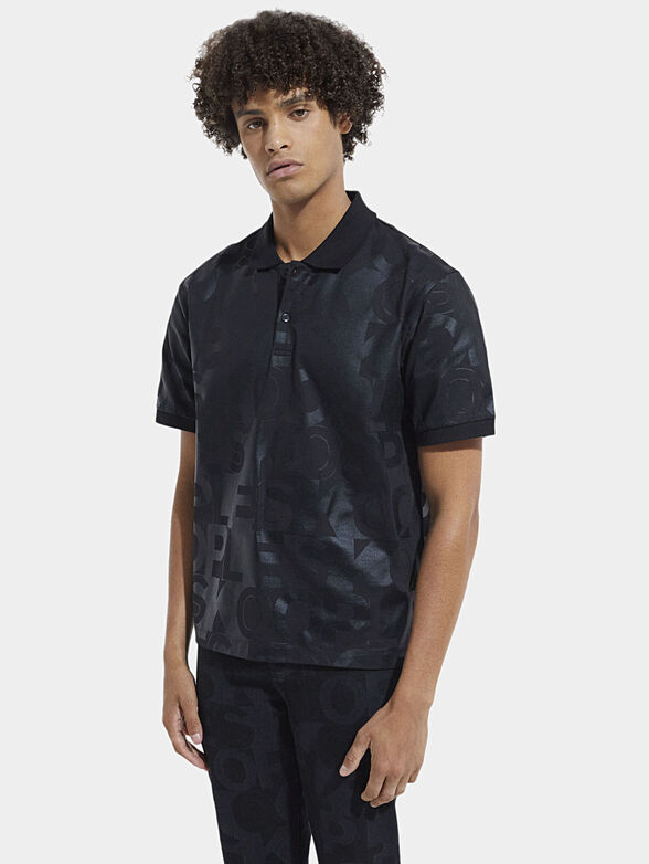 Polo shirt with logo print - 1
