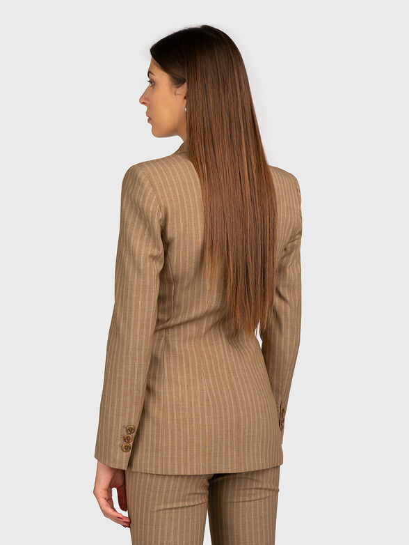 Striped blazer with double-breasted fastening - 3