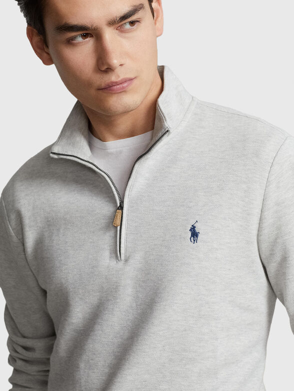 Logo swetshirt in grey  - 4