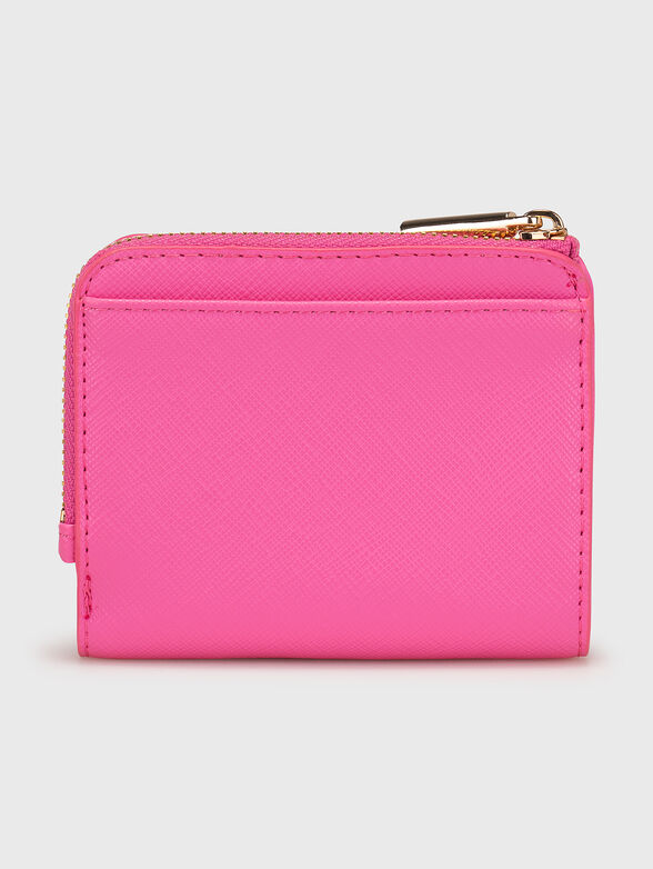 Purse with logo accent in fucsia color - 2