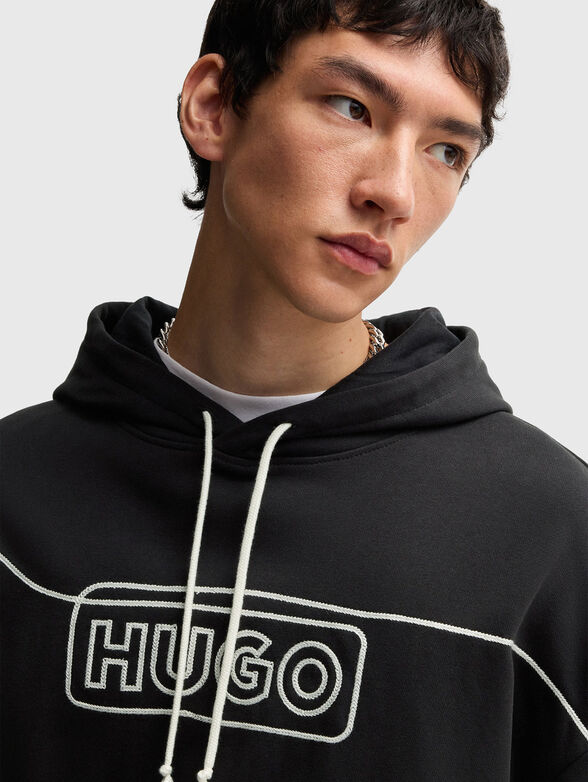Contrast embroidery sweatshirt - 4