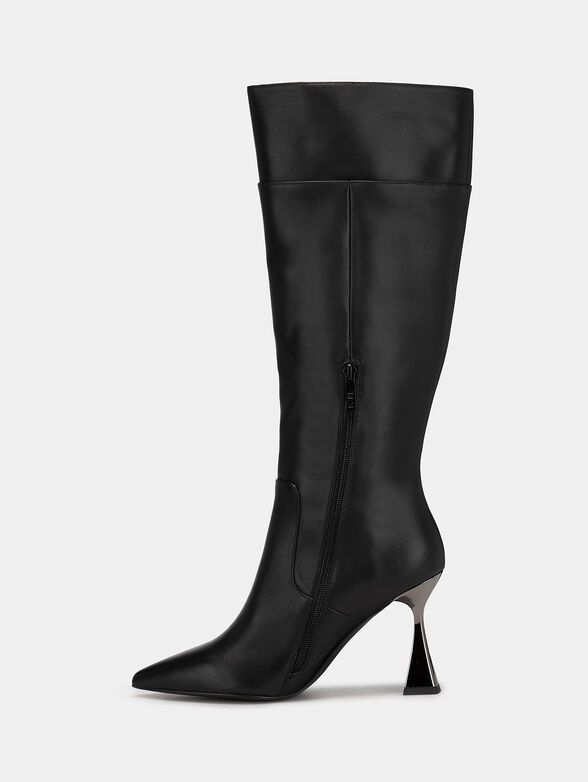 DEBUT black real leather boots - 4