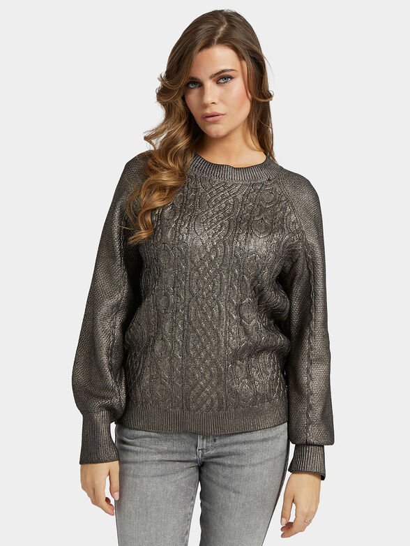 SOPHIE sweater with metallic effect - 1