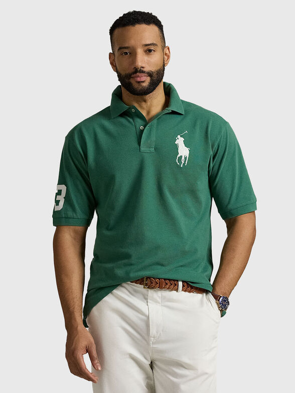 Polo shirt with short sleeves and logo - 1