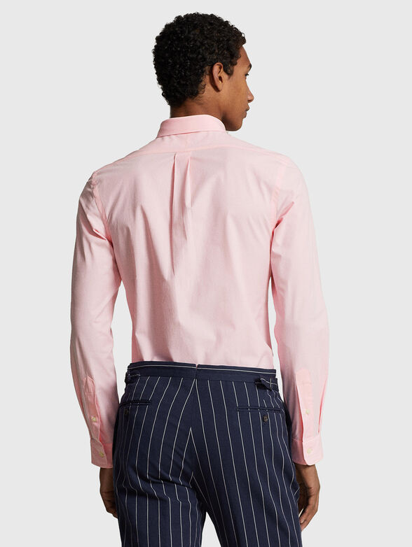 Cotton blend pink shirt - 3
