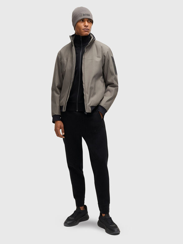 Sweatshirt with polo collar and zip - 1