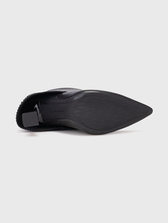 DEBUT II leather heeled boots with accent logo - 5