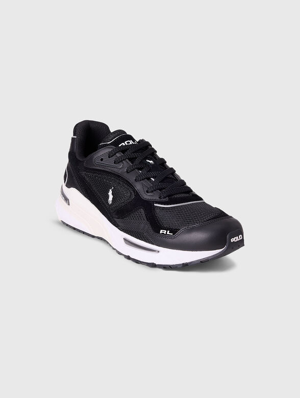 Sports shoes with mesh details and logo - 2
