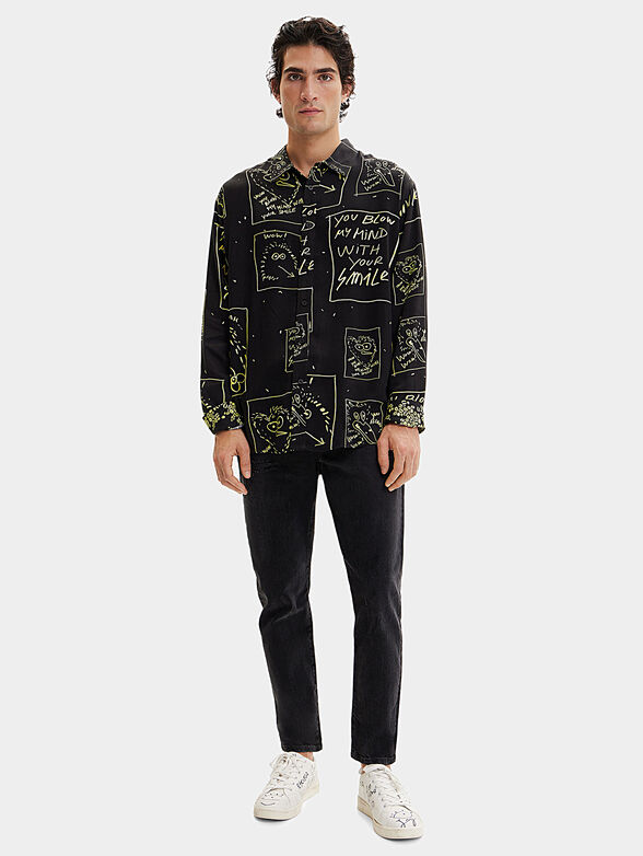 CAMILLO shirt with contrasting elements - 1