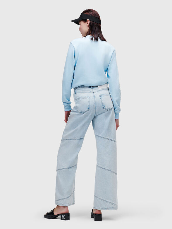 Light blue jeans with wide legs - 2