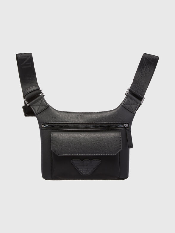 Black waist bag with logo - 1