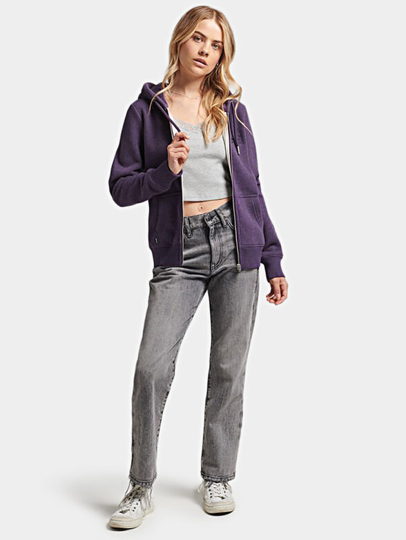 SUPER пurple  hooded sweatshirt - 2