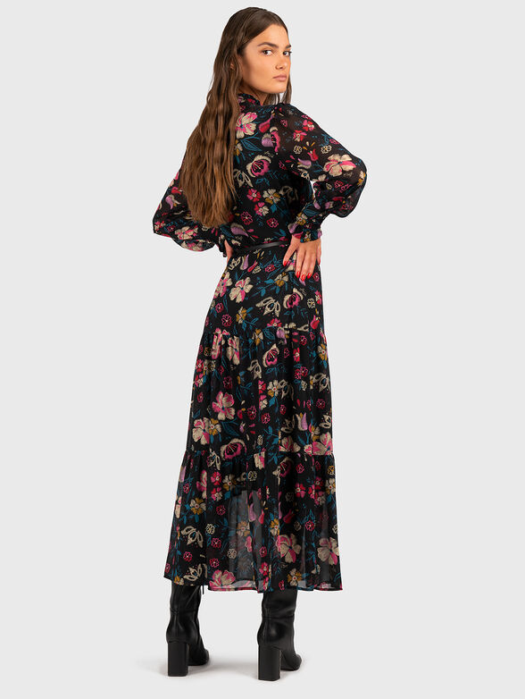 Long dress with floral design - 2