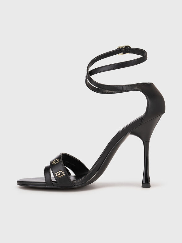 MIRIAM heel sandals with logo details - 4