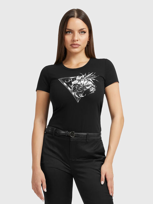 FLOWER T-shirt with print - 1