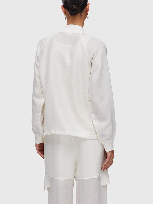 Bomber jacket with a mesh texture - 3