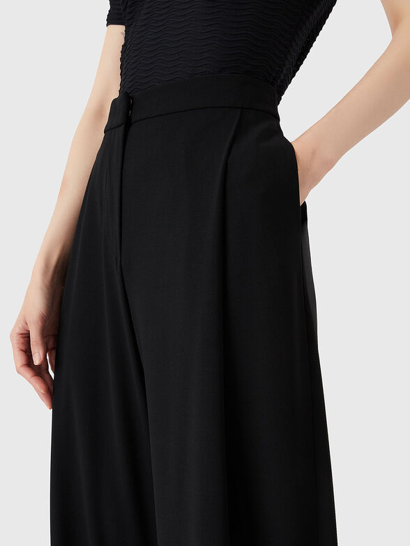 High waisted wool trousers - 3