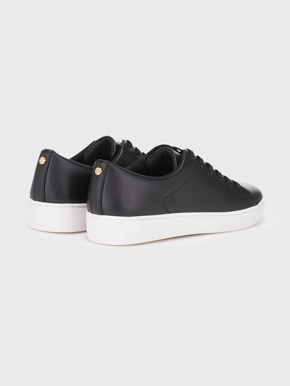 Black leather sneakers - 3