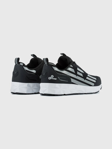 Black sneakers with gold accents - 3
