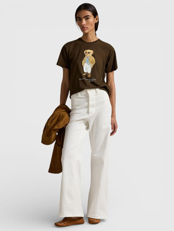 POLO BEAR cotton T-shirt in brown - 2