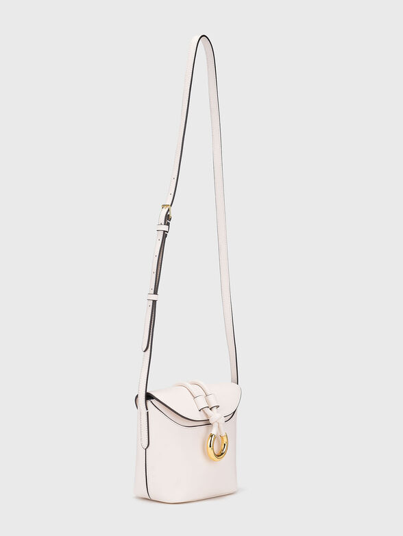Beige crossbody bag with gold details - 2