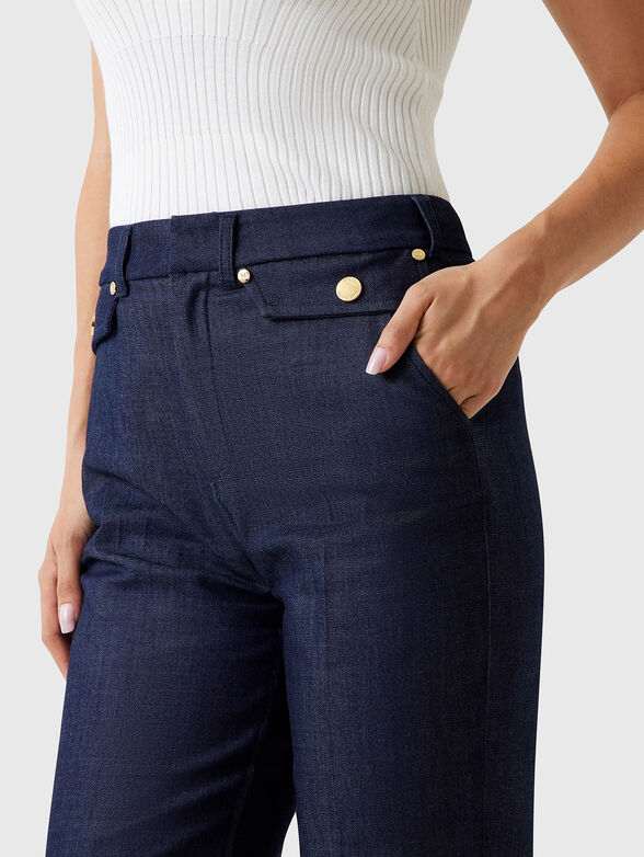High waisted straight jeans - 3