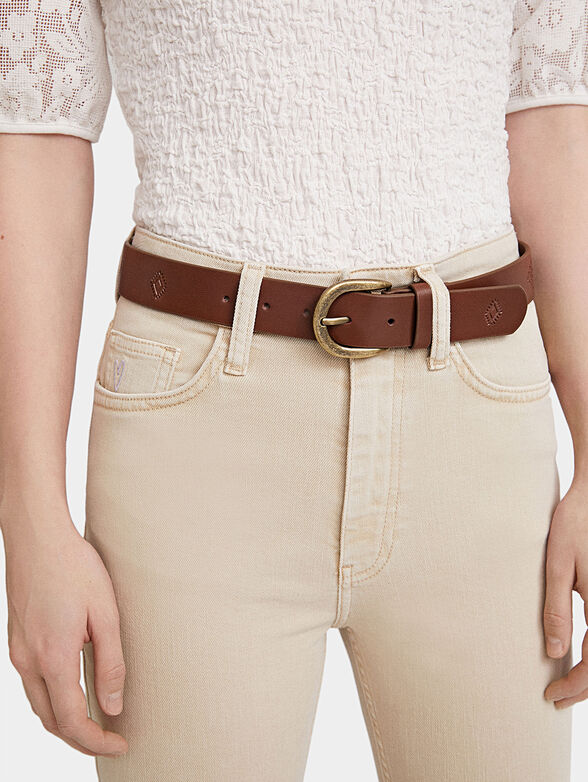 JULIETA black leather belt - 2