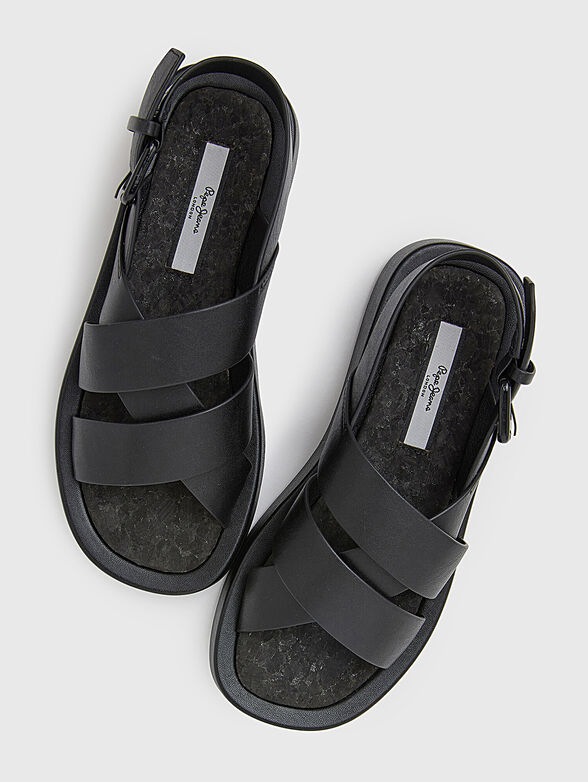SUMMER BLOCK beige sandals in eco leather - 6