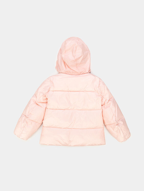 Down jacket in pink color - 2
