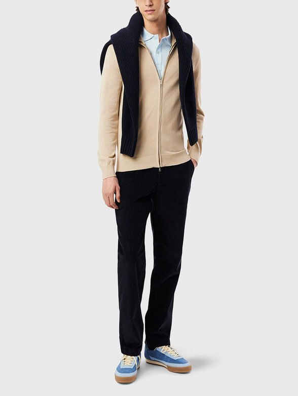 Cotton cardigan with zip - 2