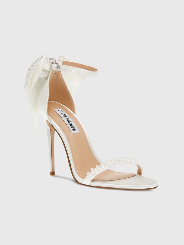 BELLAROSA-P satin sandals with rhinestones - 3