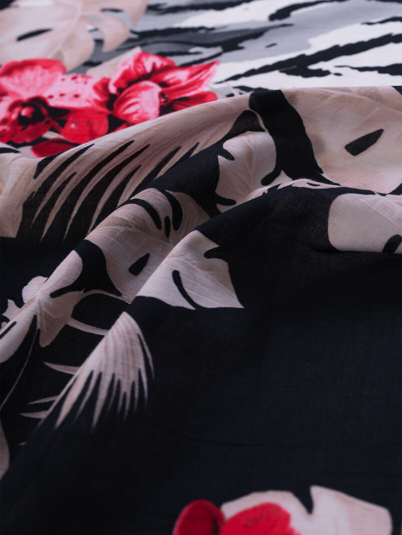 Scarf with floral print - 3