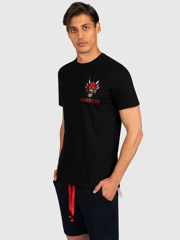 Black tee with print - 1