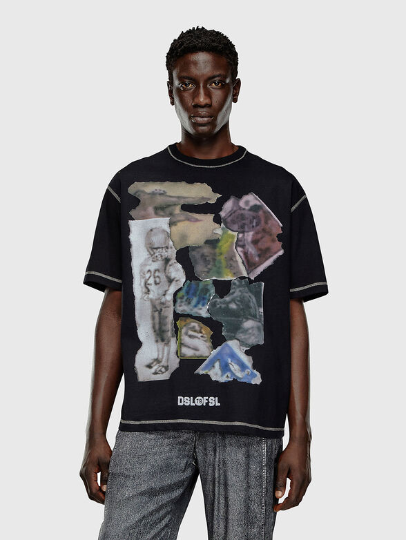 T-WASH-N3 black T-shirt  - 1